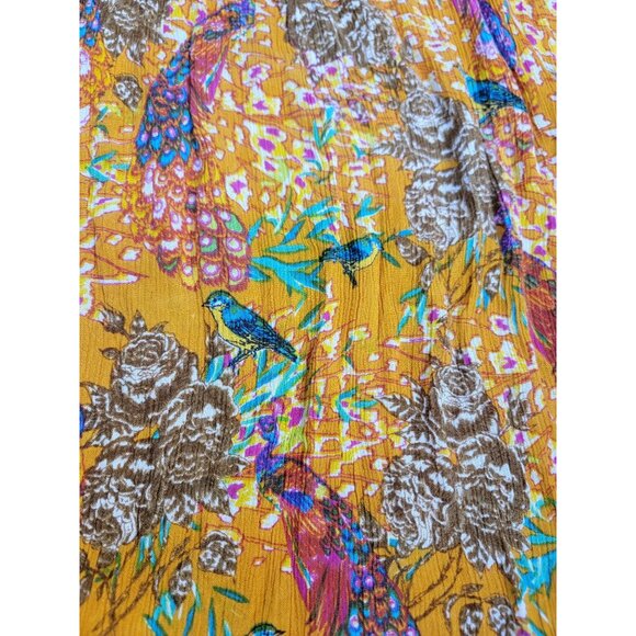 Raaga Womens Embroidered Maxi Dress Small Multicolor Bohemian Adjustable Straps - Picture 10 of 10